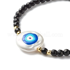 Evil Eye Stretch Bracelet for Girl Women&nbsp;BJEW-JB06959-01
