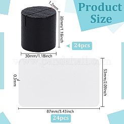 24Pcs Column Wood Note Pad Holder&nbsp;AJEW-BC0009-95A
