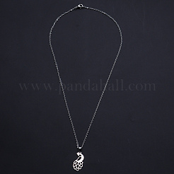 Non-Tarnish 201 Stainless Steel Pendants Necklaces&nbsp;NJEW-S105-JN703-45-1