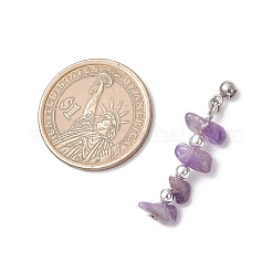 10Pcs 10 Styles Natural & Synthetic Mixed Gemstone Chip Electroplate Non-magnetic Synthetic Hematite Beaded Pendants&nbsp;PALLOY-JF03856