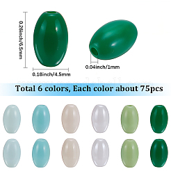 450Pcs 6 Colors Baking Paint Glass Beads&nbsp;GLAA-SC0003-21