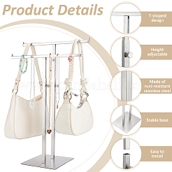 Stainless Steel Double T Bar Jewelry Display Towers&nbsp;ODIS-WH0108-065