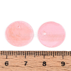 Spray Painted Natural Capiz Shell Disc Charms&nbsp;LS-X1-BSHE-T014-02A