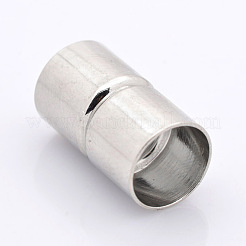 Column Brass Magnetic Clasps with Glue-in Ends&nbsp;KK-D351