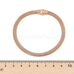304 Stainless Steel Mesh Chain Bracelets for Women Men&nbsp;BJEW-Z087-19RG