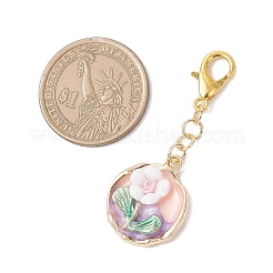 4Pcs 4 Styles Alloy Enamel & Resin & Acrylic Pendants Decorations&nbsp;HJEW-JM03932