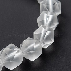 Frosted Glass Beads Stretch Bracelets&nbsp;BJEW-I296-10D-01
