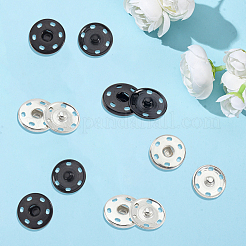 20Pcs 2 Colors Brass Snap Buttons&nbsp;KK-CY0001-03