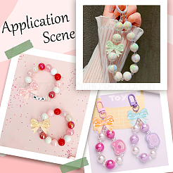 50Pcs Opaque Acrylic Beads&nbsp;SACR-SC0001-30