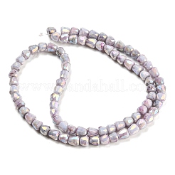 Electroplate Glass Beads Strand&nbsp;GLAA-G088-03-01A
