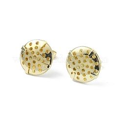 Brass Stud Earring Findings&nbsp;KK-P232-07G