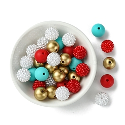 DIY Round Silicone & Acrylic & Berry Beads Making Findings Kits&nbsp;DIY-FS0006-26C