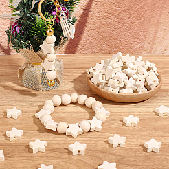 180Pcs 3 Styles Wood Beads&nbsp;WOOD-PA0001-63
