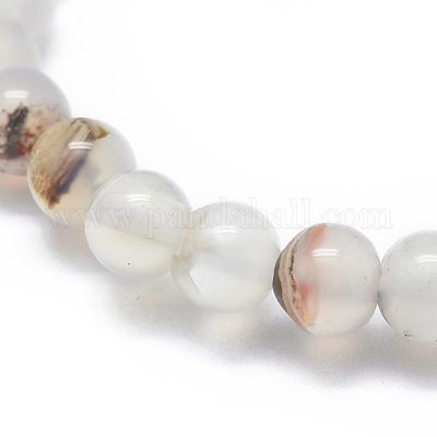 Natural Agate Bead Stretch Bracelets&nbsp;BJEW-K212-A-004-1