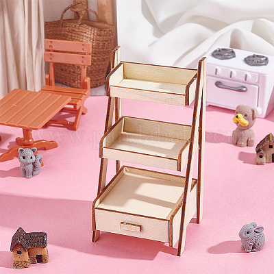 Min Wood Rack Wholesale Mini Wood Storage Rack Furniture Model - Pandahall.com