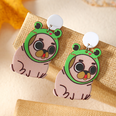 Funny Animal Acrylic Stud Earrings&nbsp;FM4480-4-1