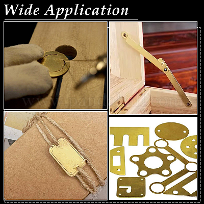 4Pcs Brass Sheets&nbsp;DIY-PH0036-42-1