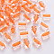 Transparent Acrylic Beads, Column, Orange, 10x7.5mm, Hole: 1.8mm, about 950pcs/500g