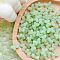 Transparent Glass Beads, Butterfly, Pale Green, 11x15mm