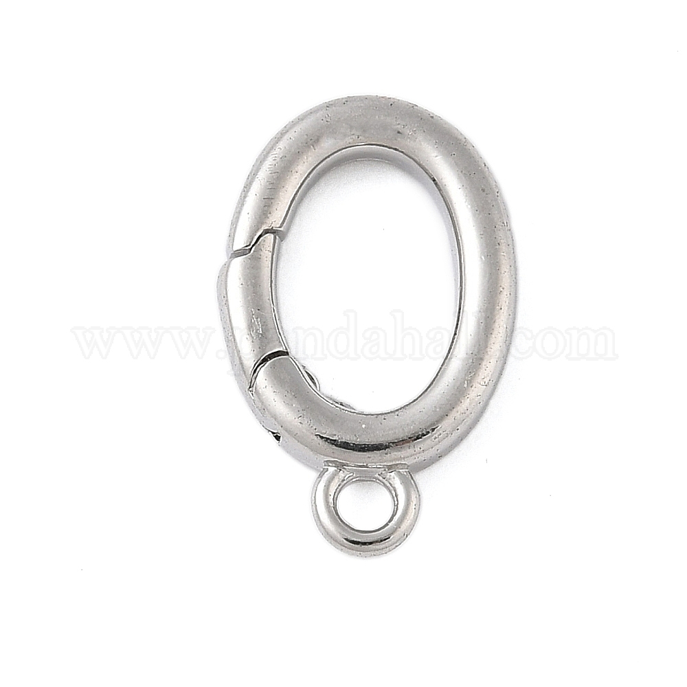 Gate Loop Ring Wholesale Brass Spring Gate Ring - Pandahall.com