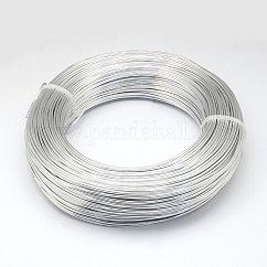 Anodized Aluminum Wire, Bendable Metal Craft Wire, Flexible Craft Wire, for Beading Jewelry Craft Making, Silver, 22 Gauge, 0.6mm, 280m/250g(918.6 Feet/250g)