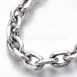 Men's Alloy Cable Chain Bracelets&nbsp;BJEW-T014-03