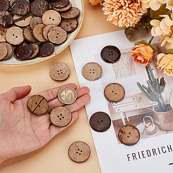 60Pcs 2 Styles Coconut Buttons&nbsp;BUTT-HY0001-22B