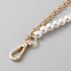 Plastic Imitation Pearl Beaded Double Strand Bag Handles&nbsp;DIY-WH0449-21B-G