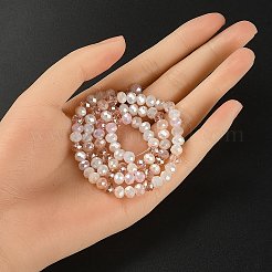 Electroplate Glass Beads Strands&nbsp;EGLA-YW0002-D09