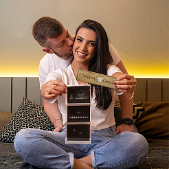 Rectangle Wooden Pregnancy Test Keepsake Box with Slide Cover&nbsp;CON-WH0102-001