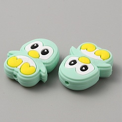 Penguin Food Grade Eco-Friendly Silicone Beads&nbsp;SIL-WH0018-005E