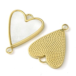 Ion Plating(IP) 304 Stainless Steel Pave Shell Connector Links&nbsp;FIND-Z028-02G