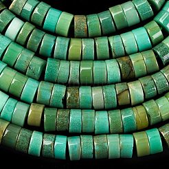Natural Green Grass Agate Beads Strands&nbsp;G-I225-08-5x1.5