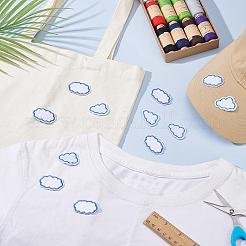 30Pcs 2 Styles Cloud Embroidery Sew on Cloth Patches&nbsp;PATC-GA0001-81