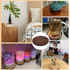 1Pc Flat Round Wood Display Pedestals&nbsp;AJEW-WH0485-37B