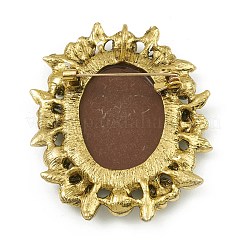 Alloy Rhinestone Brooch for Clothes Backpack&nbsp;JEWB-Q030-52AG