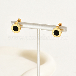 Stainless Steel Flat Round Hoop Earrings&nbsp;PH9939