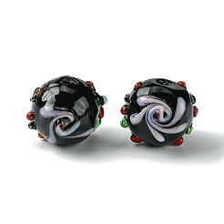 Handmade Bumpy Lampwork Beads&nbsp;FOIL-B001-08