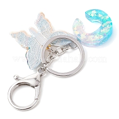 Butterfly Shape Resin & Acrylic Keychain&nbsp;KEYC-JKC01067-03