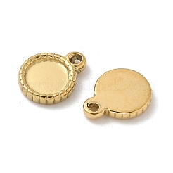 304 Stainless Steel Pendant Cabochon Settings&nbsp;STAS-D127-02G