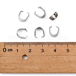 Tarnish Resistant 304 Stainless Steel Snap on Bails&nbsp;STAS-R048-9x7mm