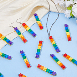 20Pcs 2 Colors Opaque Acrylic Pendants&nbsp;MACR-DC0001-24