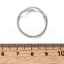 304 Stainless Steel Cuff Open Rings&nbsp;RJEW-P188-02E-P