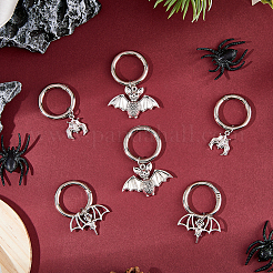 Tibetan Style Bat Alloy Pendants&nbsp;HJEW-AB00223