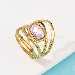 304 Stainless Steel Cuff Open Rings&nbsp;RJEW-S629-08G