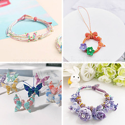 25M 5 Colors Braided Polyester Cord&nbsp;OCOR-TA0003-44B