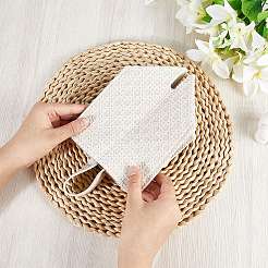 1Pc Crossed Textured Imitation Leather Tissue Boxes&nbsp;CON-CL0001-04A