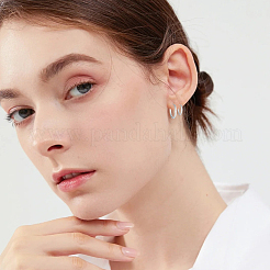5 Pair 5 Styles Brass Hoop Earrings&nbsp;EJEW-BBC0001-90