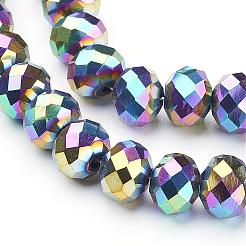 Electroplate Glass Beads Strands&nbsp;GR7X10MMY-M