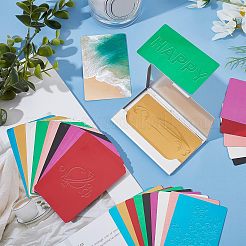 56 Sheets 8 Colors Aluminium Blank Name Cards&nbsp;DIY-NB0001-31